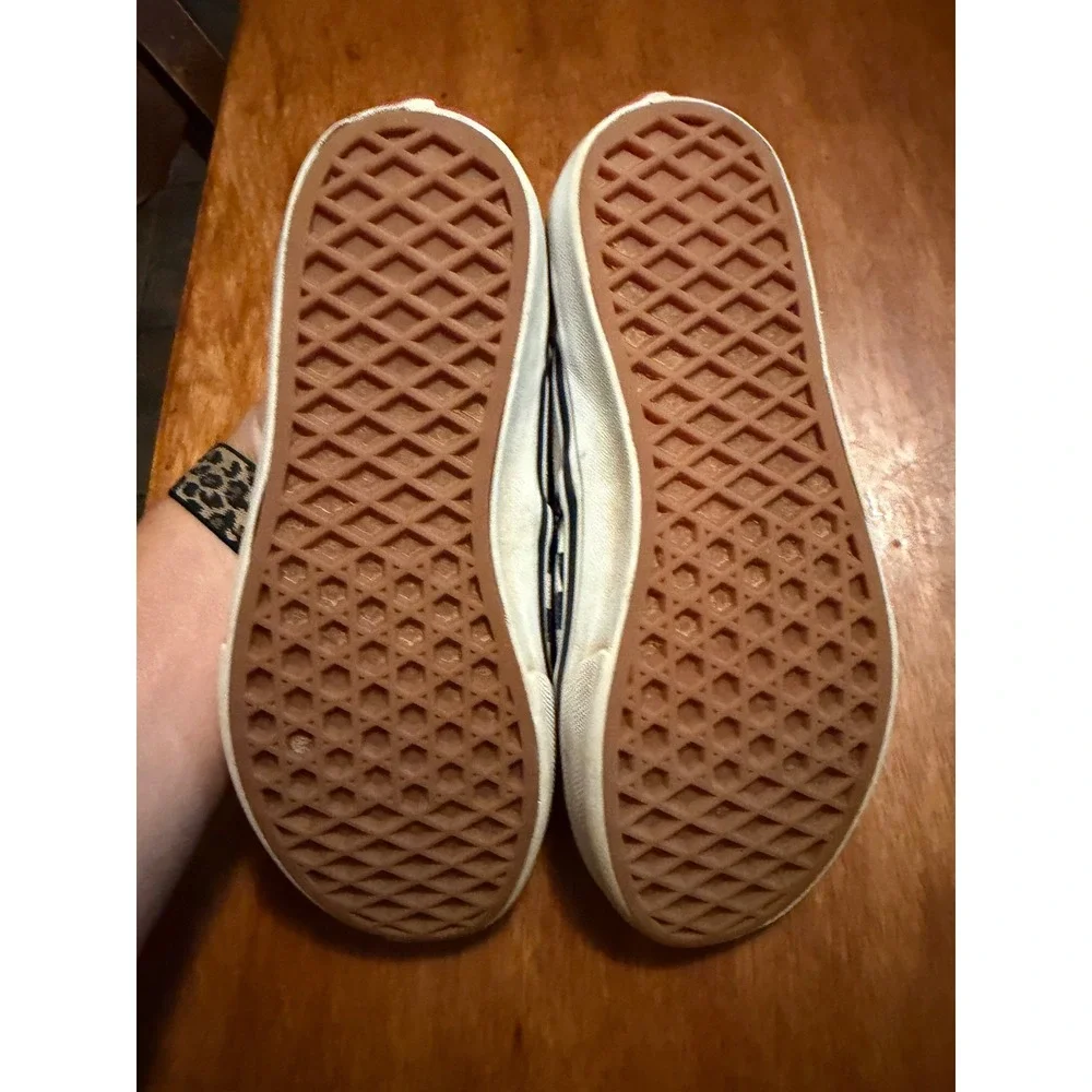 Vans Kids Classic Slip-On Checkerboard Black White Sneakers Size 2.5 721356
